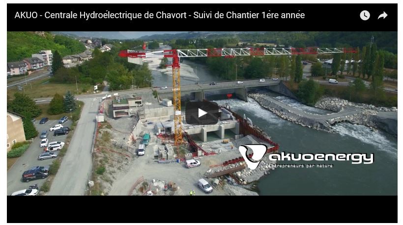 Fin des travaux de construction de l’usine hydroélectrique de Chavort