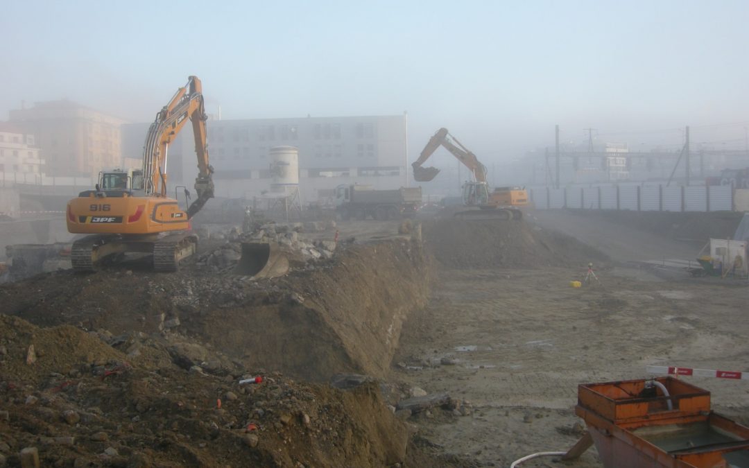 Gestion des terres excavées d’un site pollué à Fribourg (Suisse)