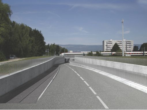 Route de contournement secteur Sud – Passage inférieur de la voie de chemin de fer – Yverdon-Les-Bains (Suisse)
